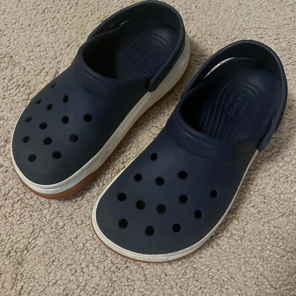 Navy Blue Crocs fits Women 9 or Men size 7